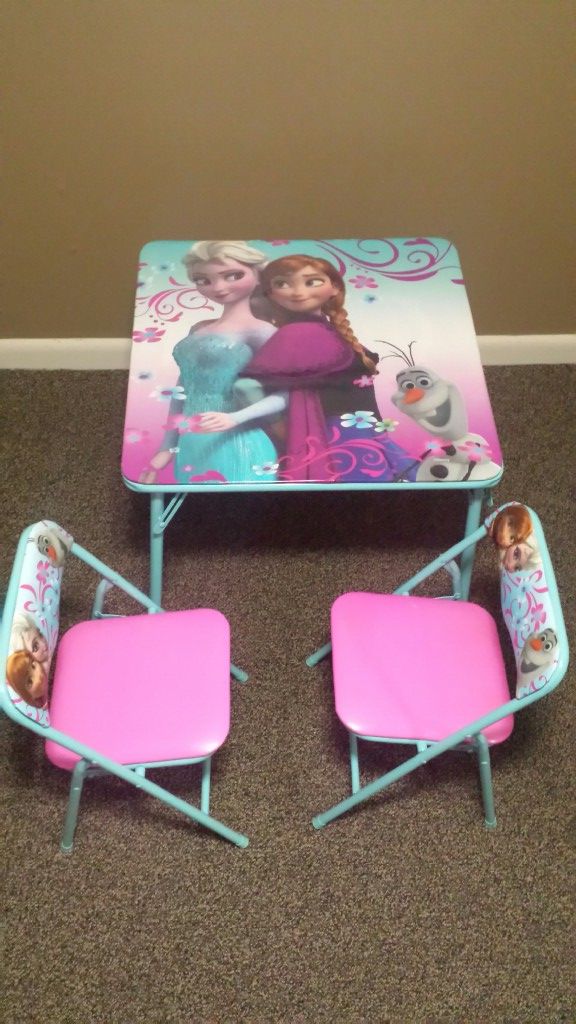 disney frozen table & chair set