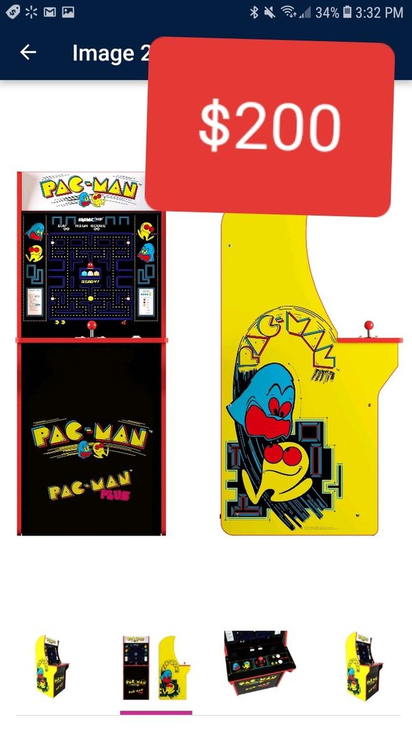 ARCADE 1UP PAC MAN & PAC MAN PLUS VIDEO GAME 4FT TALL - Brand New for ...