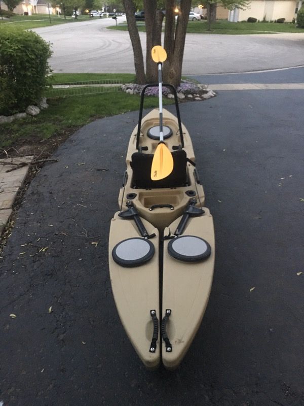 14ft freedom hawk pathfinder 14 stand up fishing kayak for Sale in ...