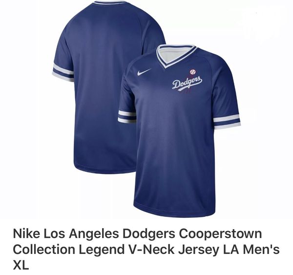 dodgers mesh v neck jersey