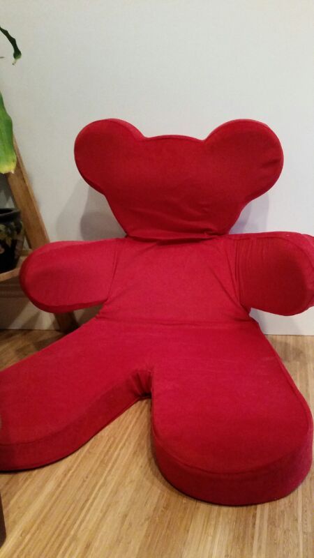 plush teddy bear chair