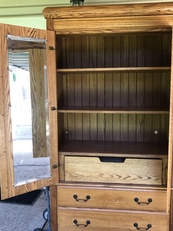 Vintage Blackhawk Furniture Oak Armoire for Sale in Visalia, CA