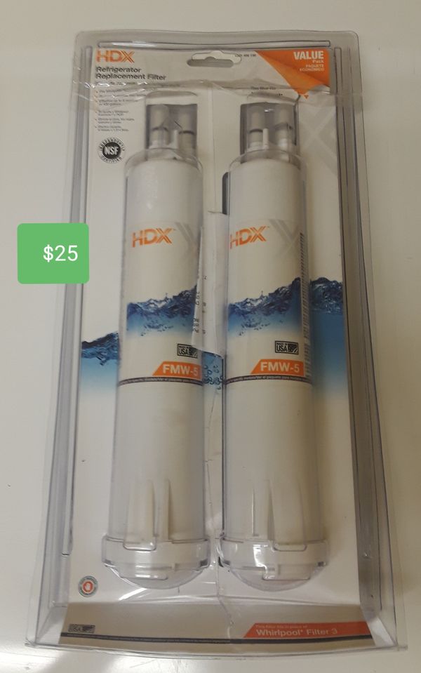 Refrigerator water filter HDX FMW5 2 pack. for Sale in Bradenton, FL OfferUp