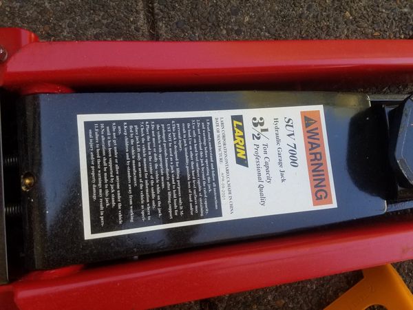 Big Red Larin Hydraulic 3 5 Ton Steel Floor Jack And Jack Stands