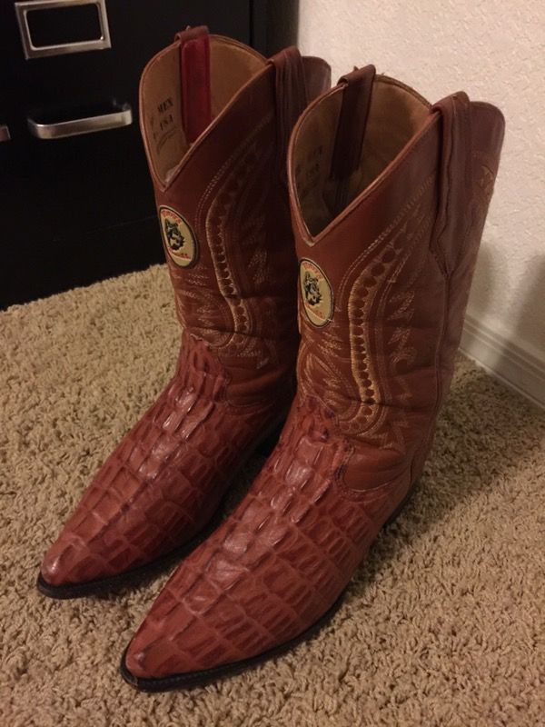justin boots crocodile