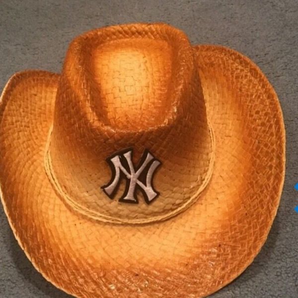 yankees straw hat