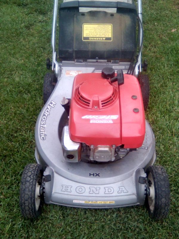Honda hr215 commercial grade hydrostatic self propelled lawn mower 350