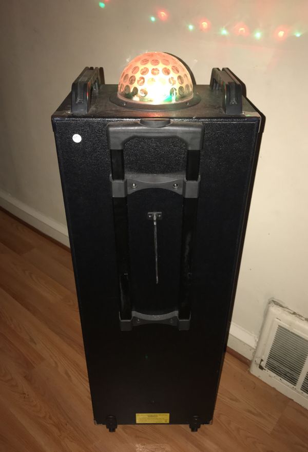 Nutek Dual 10 inch Bluetooth Portable PA Speaker Rechargeable Outdoor