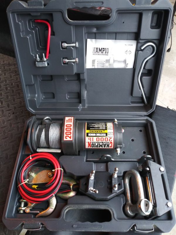 Champion 2000 lb ATV winch kit for Sale in Conroe, TX - OfferUp