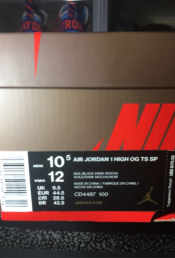 Travis Scott Jordan 1 With Nike Receipt For Sale In Renton, Wa - Offerup