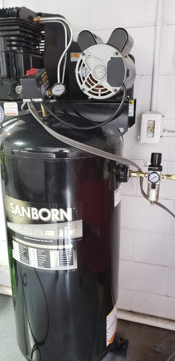 60 Gal. Sanborn Air Compressor for Sale in Lawrence, IN - OfferUp