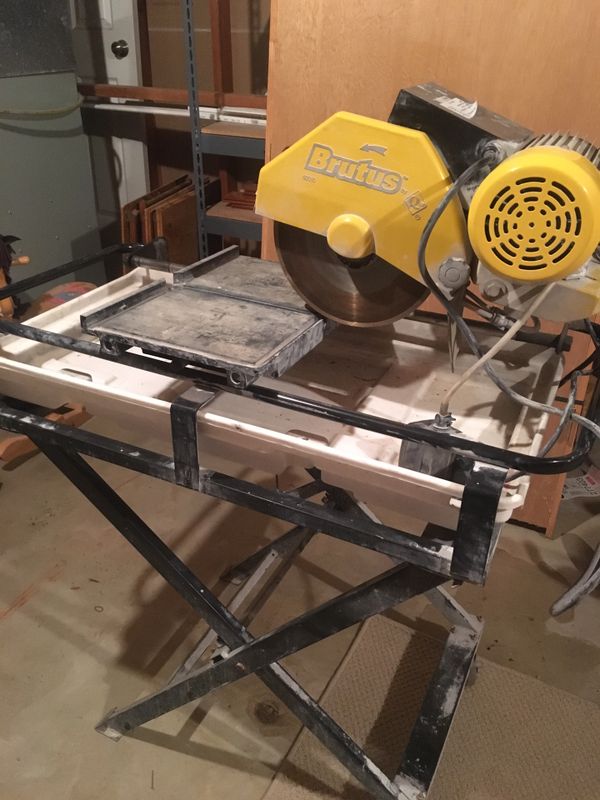 Brutus 18” Wet Tile Saw, EUC for Sale in South Brunswick Township, NJ