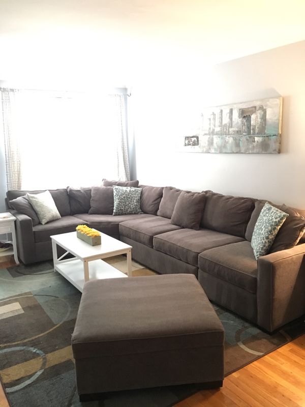 Radley 4Piece Fabric Sectional with Storage Ottoman for Sale in Queens