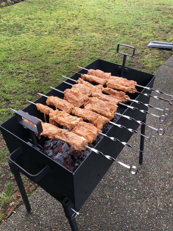 Custom grill for kabobs/bbq. Charcoal grill for Sale in WA