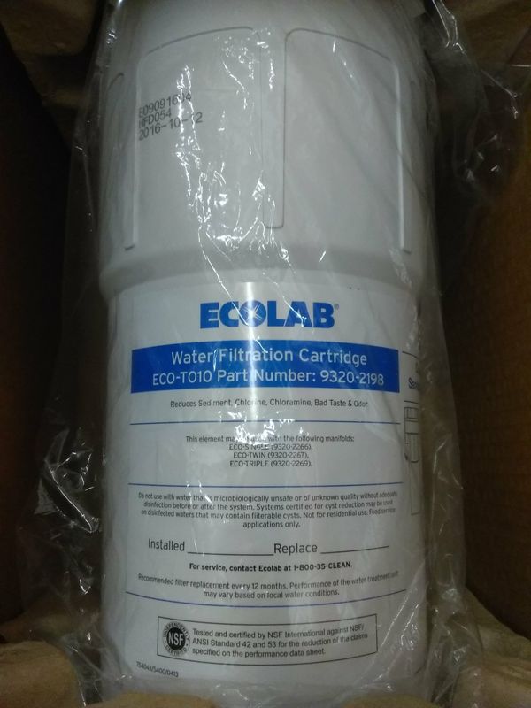 ECOLAB TO10, 93202198, MODULAR STYLE FILTER CARTRIDGE, CARBON WATER