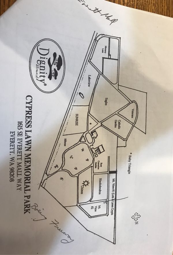 Two Adjoining Burial Plots for Sale in Everett, WA OfferUp
