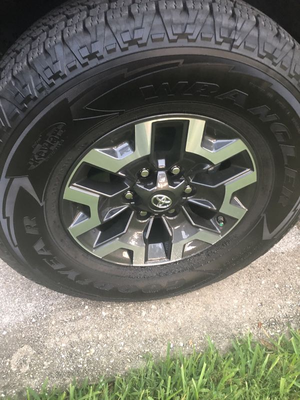 New OEM Toyota rim and Goodyear wrangler tire. for Sale in San
