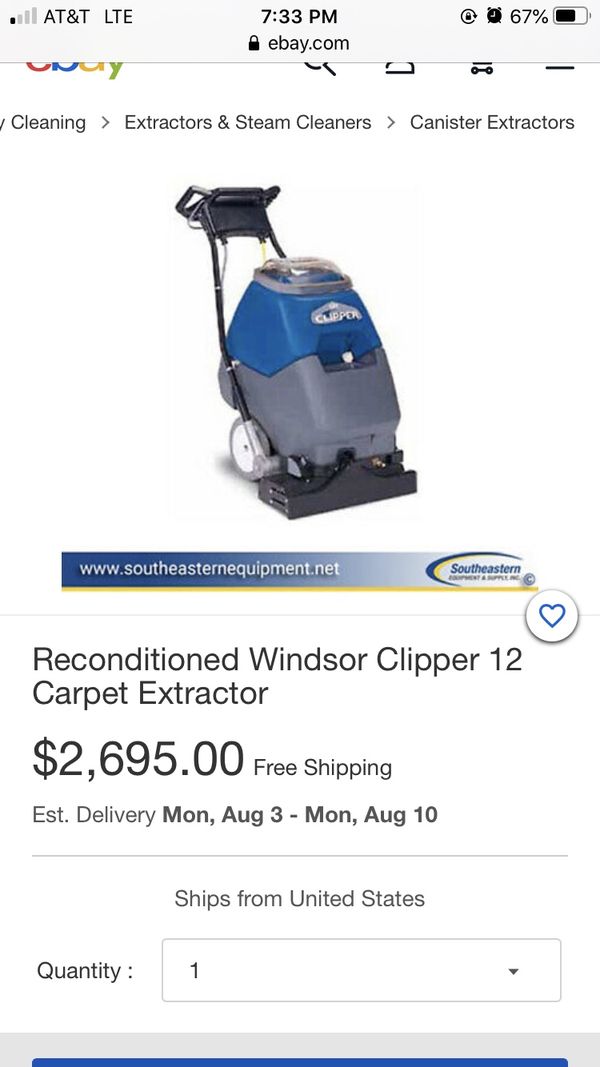 Windsor Clipper 12 Carpet Extractor duo carpet cleaner commercial for