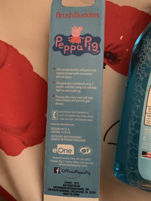 peppa pig soft night light