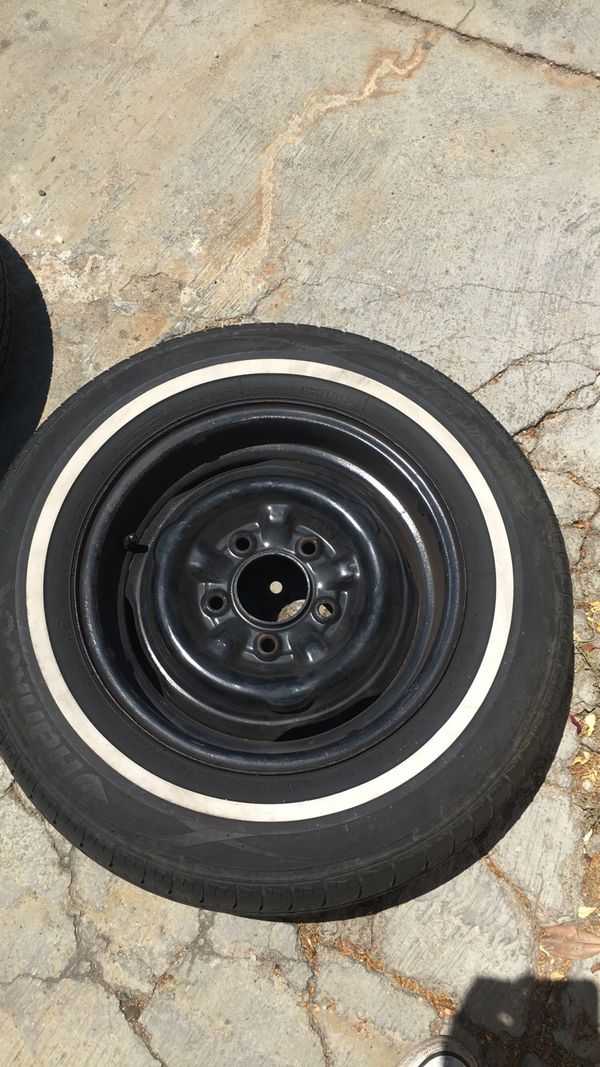 1964 Impala Rims W/ White Wall Tires 185 75 r14 for Sale in Los Angeles ...