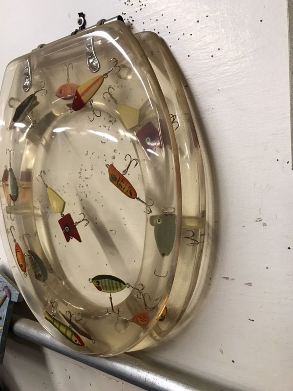 Fishing lure toilet seat brand new for Sale in Perris, CA