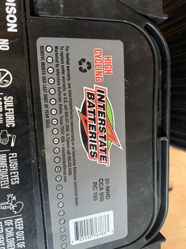 (2) Interstate Batteries group 31 batteries for Sale in Kirkland, WA