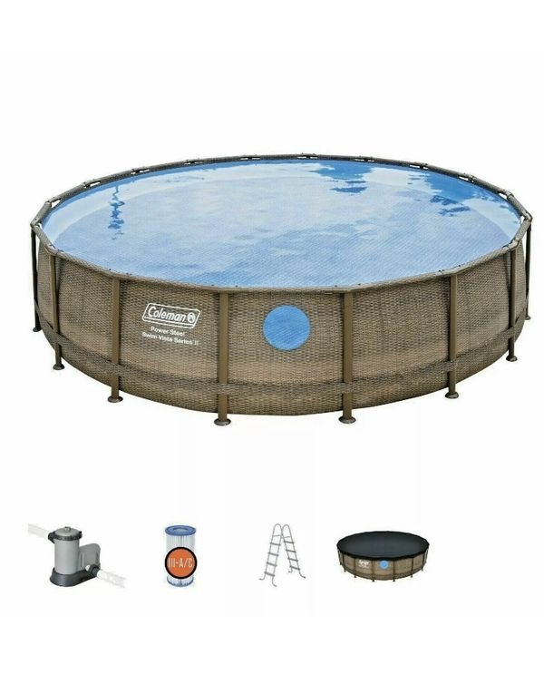 coleman 18 ft round pool