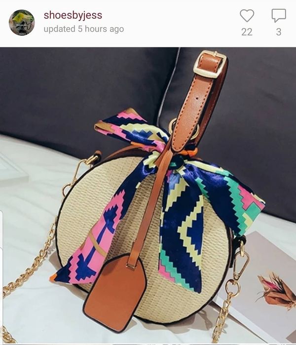 round beach purse