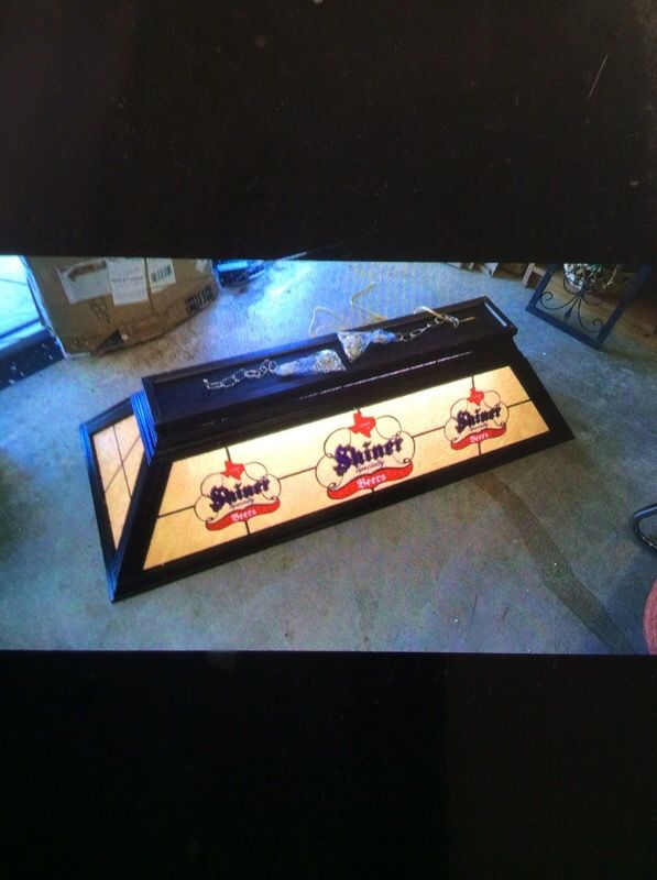 BRAND NEW SHINER BEERS POOL TABLE LIGHT. for Sale in Garland, TX OfferUp