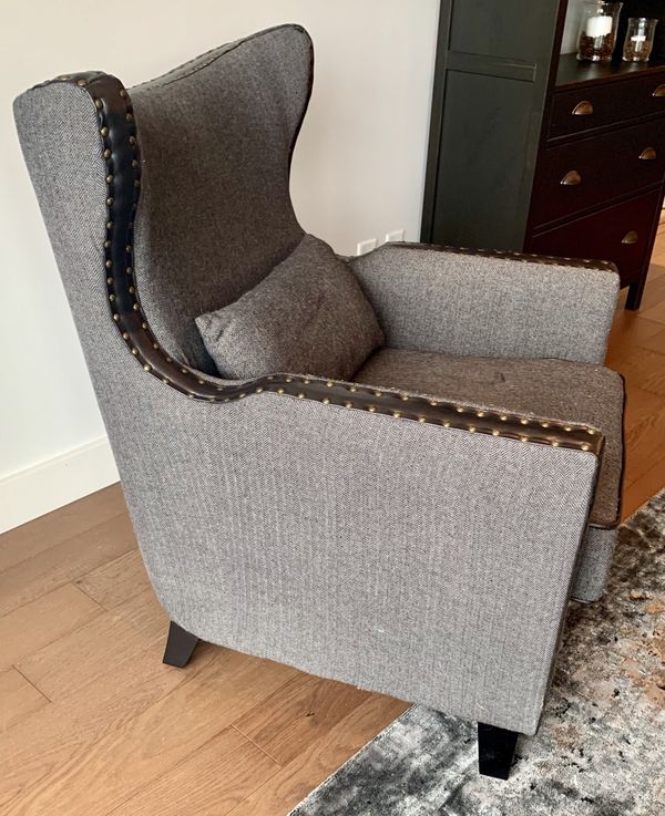 Herringbone Upholstered Accent Chair for Sale in Seattle, WA - OfferUp