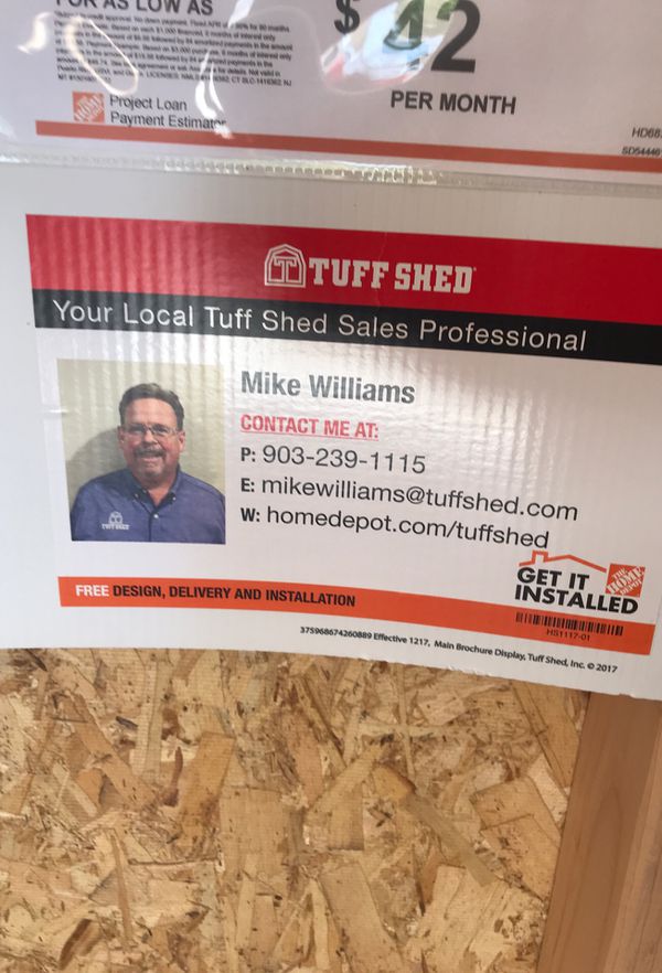 tuff shed 8x12 sr600 was $2678 now $2410 for sale in waco