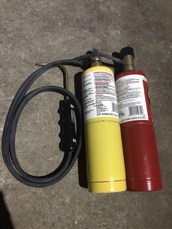 Bernzomatic WK5500OX Brazing Torch with Hose, Valves, Oxygen and Mapp ...
