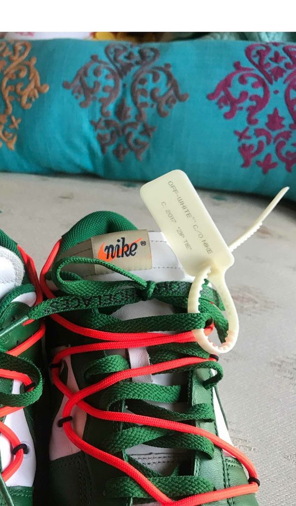 Off White Sb Dunks Pine Green size 11 for Sale in East Rockland Key, FL - OfferUp