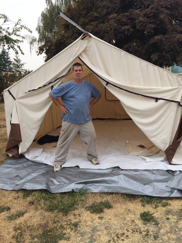 Canvas wall tent 12 x 14 made by Reliable. Billings, MT for Sale in