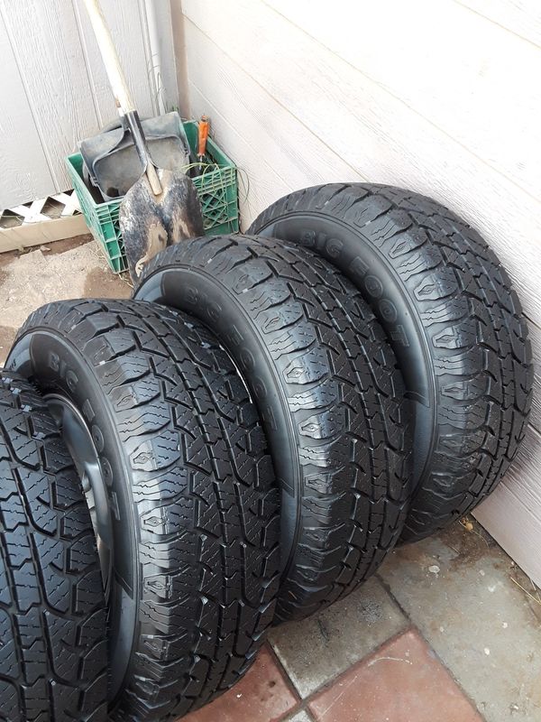 Big O Tire Big Foot T/A All Terrain Tires 265 75 R16 & Toyota 6 Lug