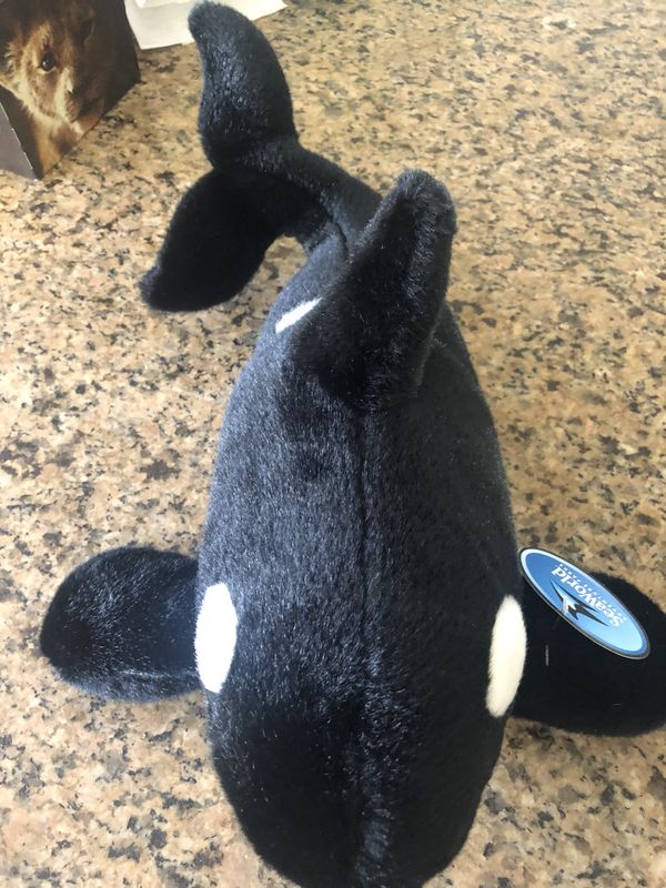 seaworld orca plush