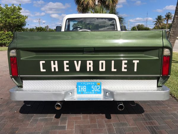 1971 classic Chevrolet dark green C 10 8 foot pick up truck for Sale in ...