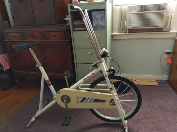 antique exercise bike