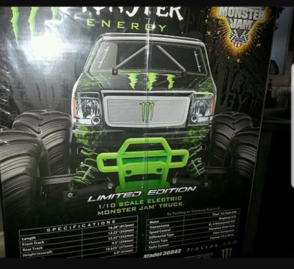 monster energy rc truck traxxas