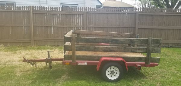 trailer tilt 5x8 bed utility motorcycle offerup without