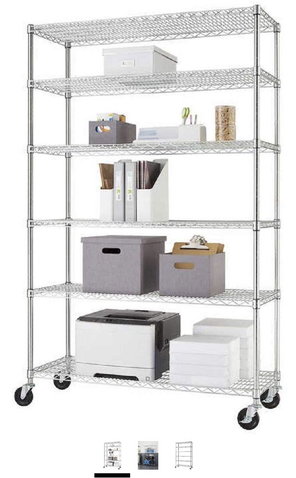 Trinity NSF 6Tier Wire Shelving Rack, 48"x18"x72" for Sale in Palm Beach Shores, FL OfferUp