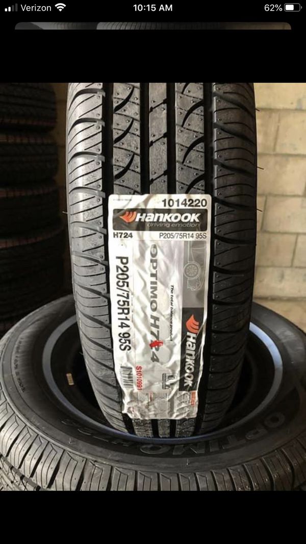 PAYMENTS AVAILABLE! New set of (4) 205/75R14 Hankook H724 White Wall