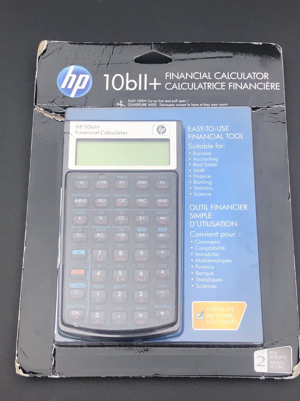 using a hp 10bii financial calculator
