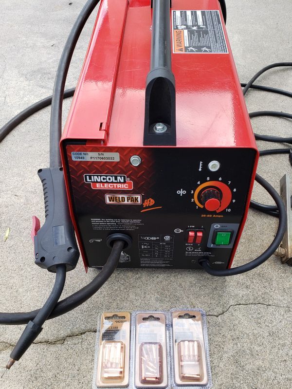 LINCOLN WELD PAK HD WELDER WITH 3 PACKS NEW TIPS for Sale in Bellflower