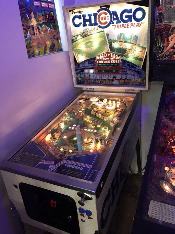 Chicago Cubs Triple Play pinball machine arcade game for Sale in