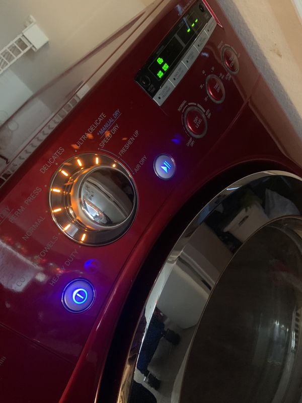 Red LG front load Washer and Dryer set w/pedestals for Sale in Daytona