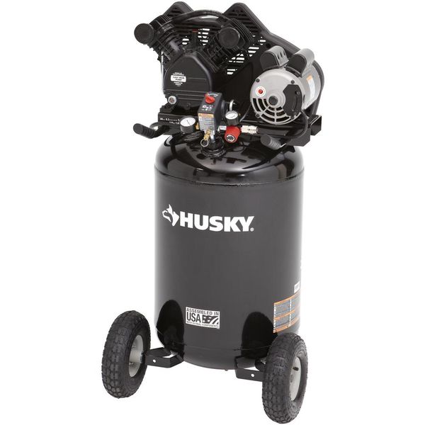 Husky 30 Gal. 155 PSI Ultra-Quiet Portable Electric Air Compressor for ...