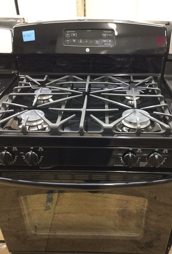 general electric black stove