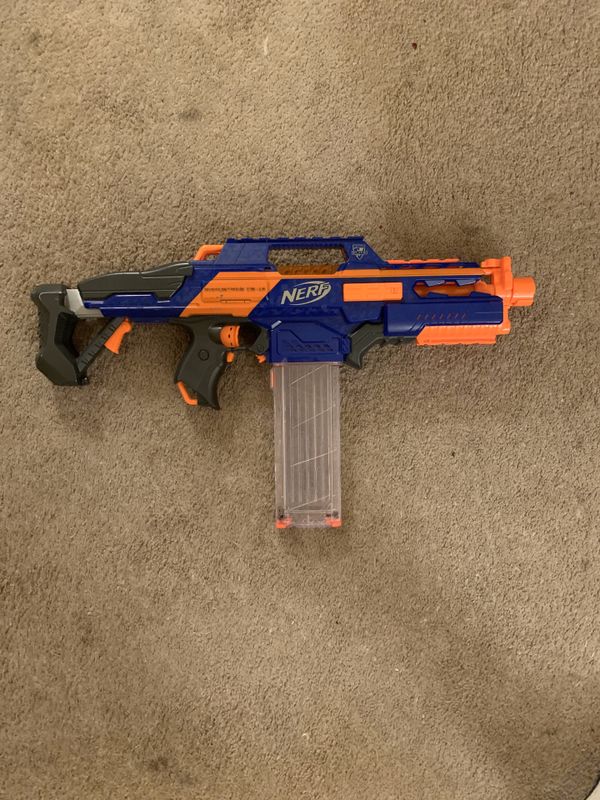 Nerf Rapidstrike c18 gun with batteries for Sale in Colorado Springs