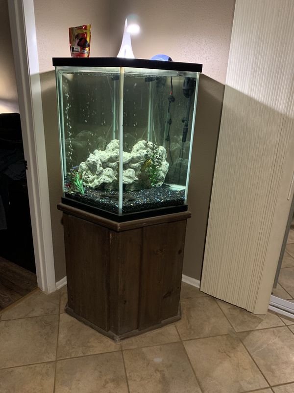 90 gallon hexagonal aquarium for Sale in San Antonio, TX - OfferUp